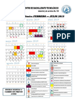 Calendario Enero - Julio 2019