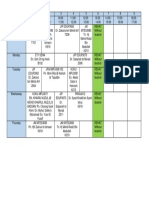 2019 Sem4 Timetable