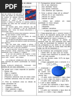 Atividade Avaliativa de Ciências Células e Água