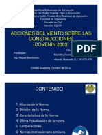 PRESENTACIÓN COVENIN 2003. Acciones del Viento sobre las Construcciones..pdf