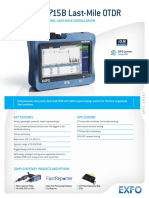 Maxtester 715B Last-Mile Otdr: Point-To-Point (P2P) Links, Last-Mile Installation and Troubleshooting