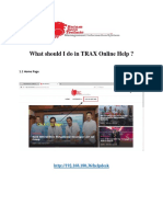 User Guide TRAX Online Help