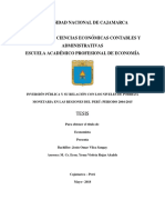 Inversión Pública y Su Relación Con Los Niveles de Pobreza PDF