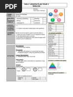 Daily Lesson Plan Year 4 English