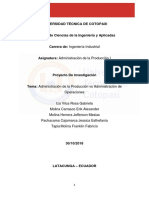 Informe Administracion de La Produccion Vs Administracion de Operaciones