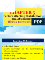 Factors Affecting Distribution and Abundance:: Biotic Components