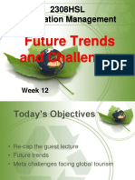 TITLE Future Trends and Challenges in Destination Management