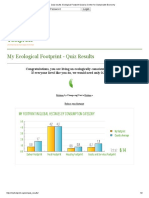 My Ecological Footprint - Quiz Results