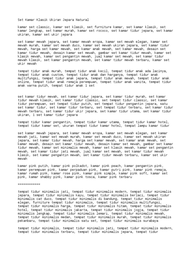 Kumpulan Keyword Furniture PDF