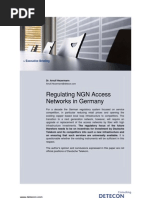 Regulating NGN Access Networks in Germany (Detecon Executive Briefing)