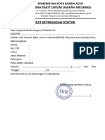 RSUD Meuraxa Surat Keterangan