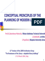Conceptual Principles of The Planning of Modern Libraries: Prof.K.Jakovlevas-Mateckis, L.Kostinaitė, J.Pupelienė