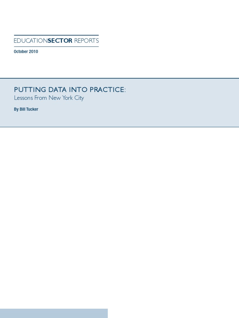 Putting Data Into Practice | PDF | Educational Assessment | Teachers