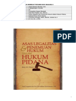 Resume Buku Asas Legalitas Dan Penemuan Hukum