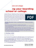 Choosing Your Boarding School