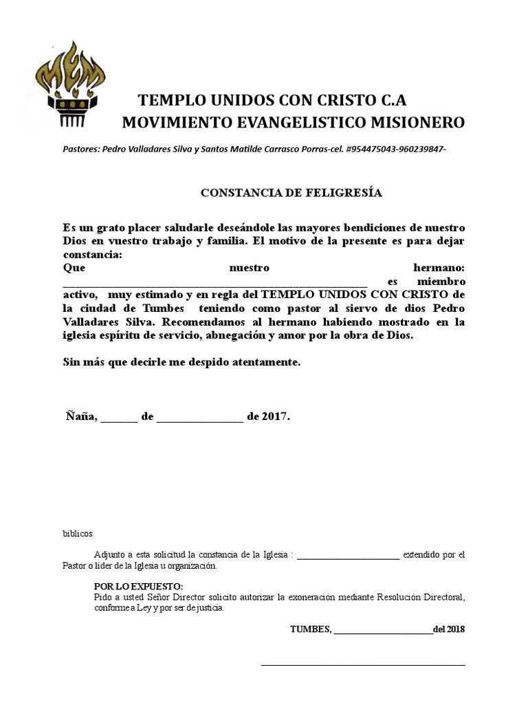 Modelo de Solicitud de Exoneracion Del Curso de Religion Enero2012 Peru 1