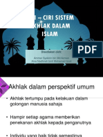 Ciri2 Sistem Akhlak Dalam Islam