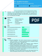 Amir Syakib Arsalan's Resume