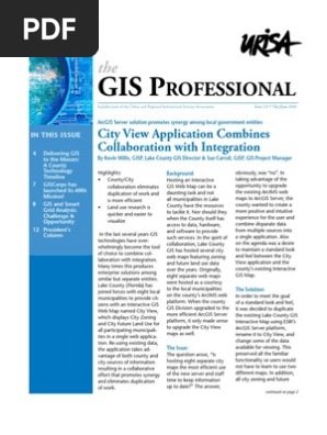 Gis Professional May June 2010 Arc Gis Geographic Information