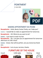 Make An Appointment: (Hacer Una Cita)