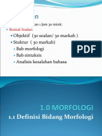 1.0 Morfologi (2) Bahasa Melayu