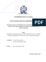 Tesis de Estefany Espinoza y Luis Cabrera TEMA - Propuesta Tecnológica de Una Aplicación Móvil para La Gestión de Toma de - 1 PDF