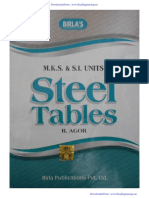 Steel Tables by R Agor, Birla Publications PDF