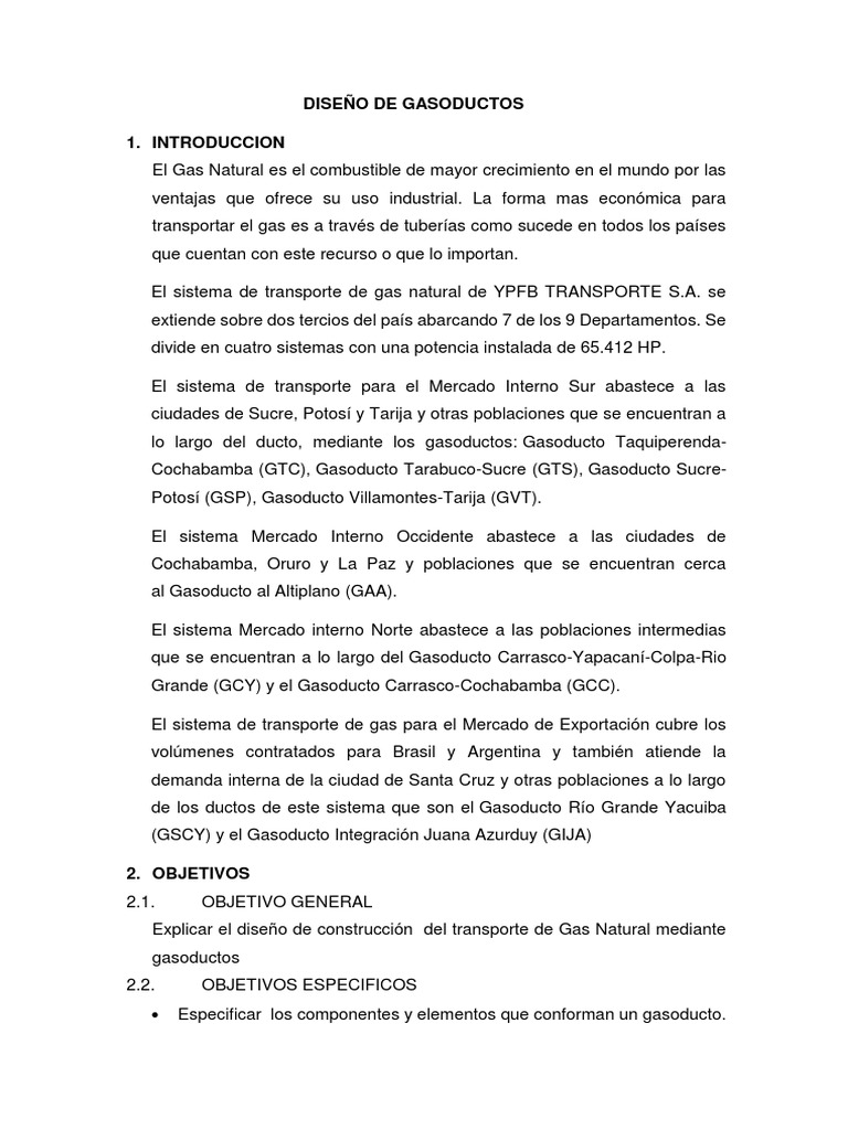 Encaminado de Tuberías en Gasoductos | PDF | Tubería (transporte de ...