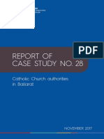 Case Study 28 into Ballarat Catholic Church with redactions