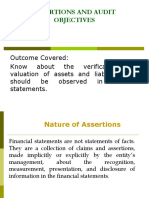 Assertions and Audit Objectives