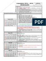 Calendario Escolar Graduacao 2019