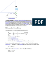 Dirac Equation: Mathematical Formulation