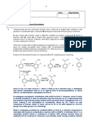 t2 Chem Revision Ex 21 Answer Scheme, PDF, Aldehyde