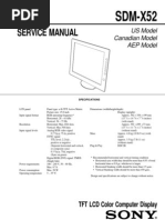 Service Manual: SDM-X52