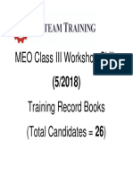 MEO Class III Workshop Skills