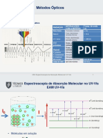 Aulas T - 21 e 26 - Set - Espectroscopia de Absorcao Molecular No UV-Vis