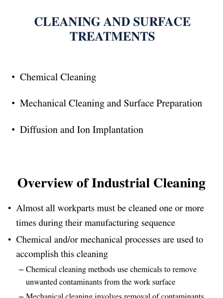 Industrial Cleaning & Surface Prep | PDF | Thin Film | Corrosion