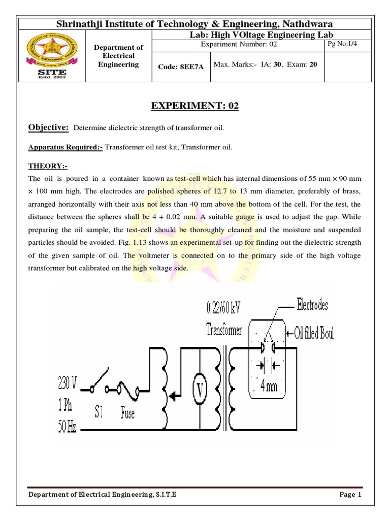 HV Lab Exp.2 | PDF | High Voltage | Transformer