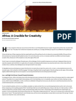 Africa: A Crucible For Creativity: Low-And High-Tech Moves Toward Financial Inclusion