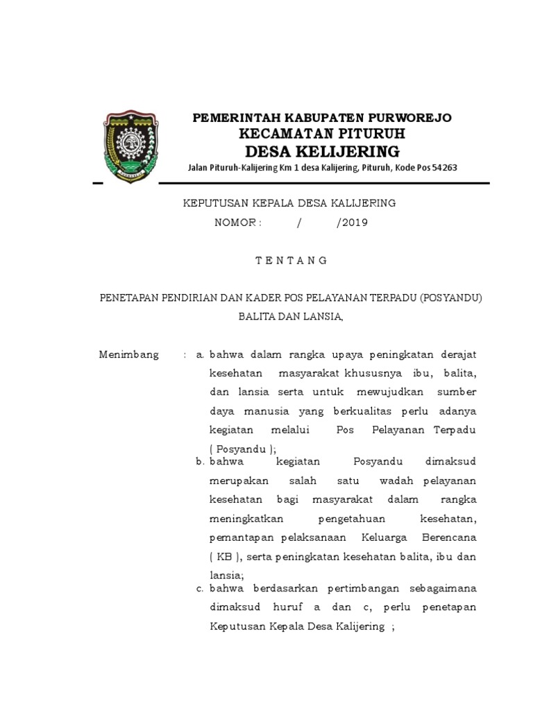 Sk Posyandu