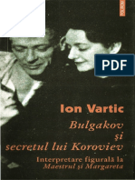 Ion Vartic - Bulgakov - Despre Manuscrisele Nu Ard PDF