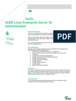 SLE201v15 SLES15 Admin Course Description