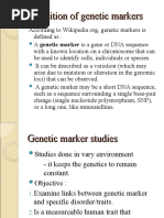 Definition of Genetic Markers