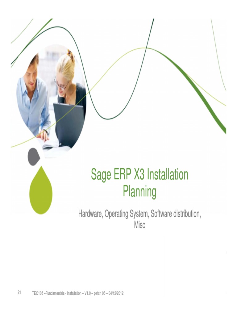 Sage ERP X3 Installation Guide | PDF | 64 Bit Computing | Databases