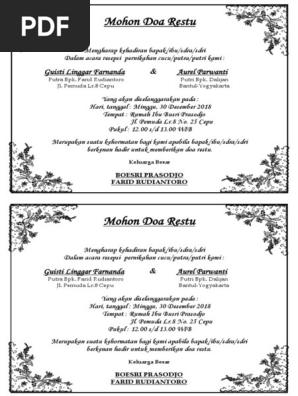 Ucapan Kenduri Nikah Pdf