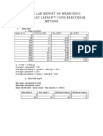 Physics Lab Report On Measuring Specific Heat Capacity Using Electrical Method