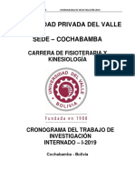 Cronograma Fisioterapia 2019