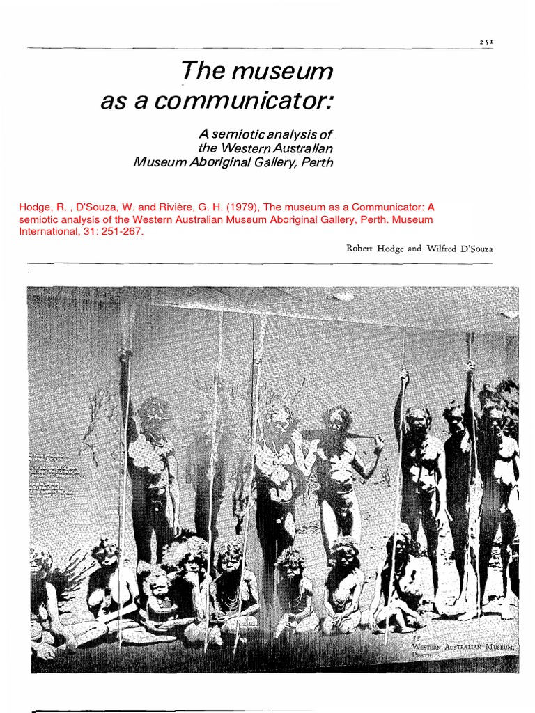 Semiotic Analysis of Museum Communication | PDF | Museum | Communication