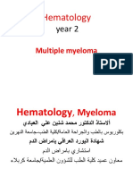 Year 2,Hematology, Multiple Myeloma, 2019