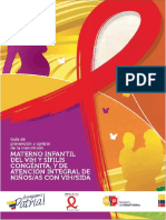 Guía de Prevención y Control de La Trasmisión Del VIH Sífilis Congénita y de Atención Integral Niños Con VIH SIDA PDF